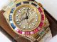 (ROF) AAA Replica Rolex GMT-Master 2 Custom Made Watch Full Diamond Dial Rainbow Bezel (2)_th.jpg